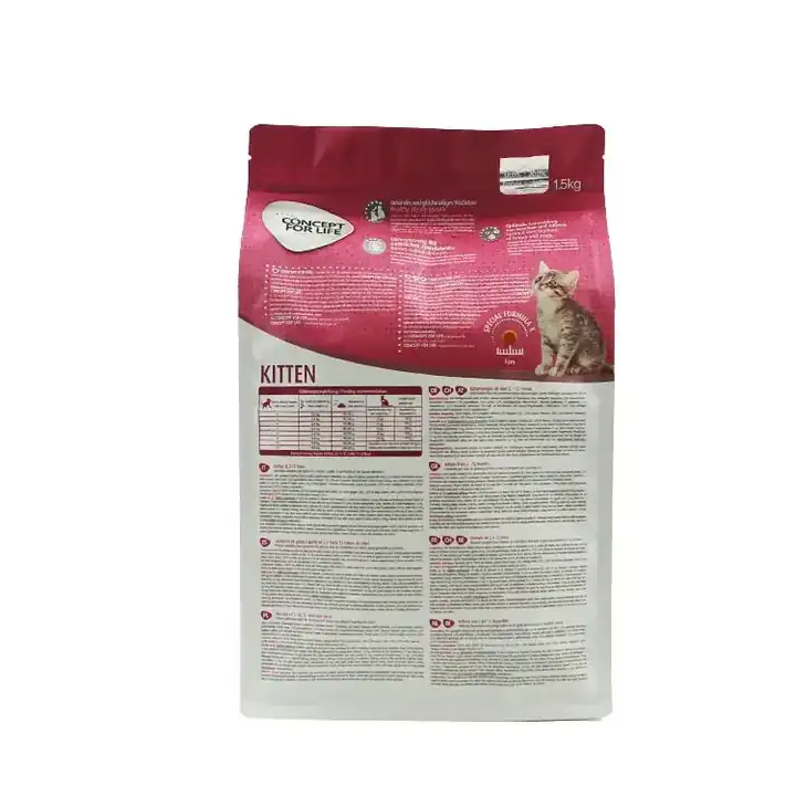Flat Bottom Cat Food Bags product packaging photo 4