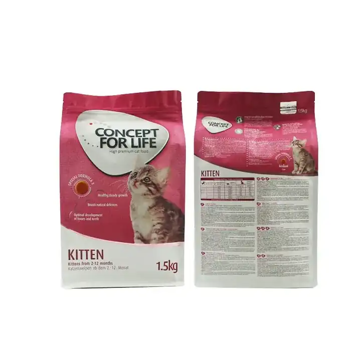 Flat Bottom Cat Food Bags product packaging photo 12