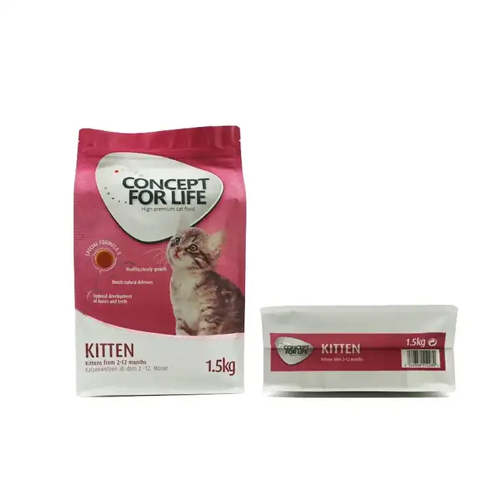 Flat Bottom Cat Food Bags product packaging photo 14