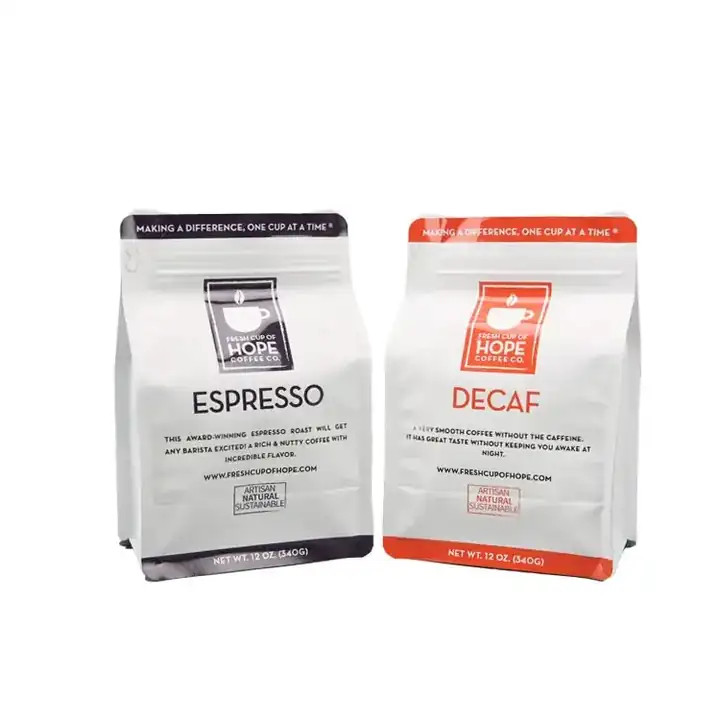 Flat Bottom Coffee Bags product packaging photo 4