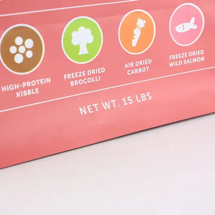 Zipper Flat Bottom Pet Food Bags product packaging photo 3