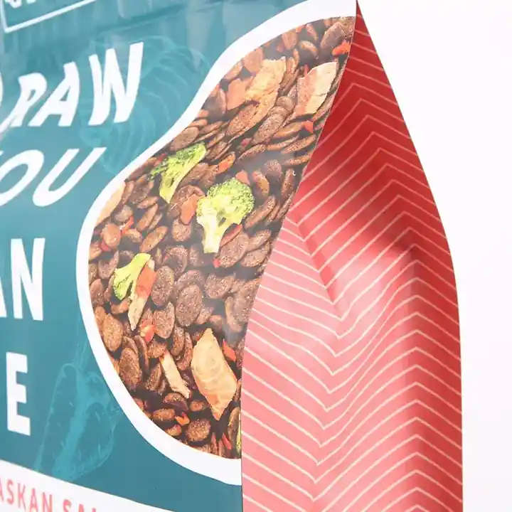 Zipper Flat Bottom Pet Food Bags product packaging photo 6