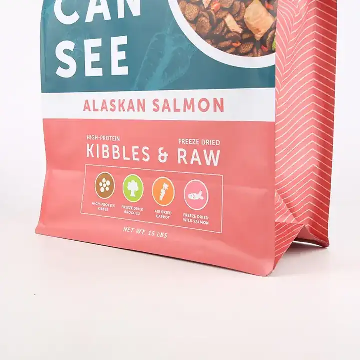 Zipper Flat Bottom Pet Food Bags product packaging photo 8