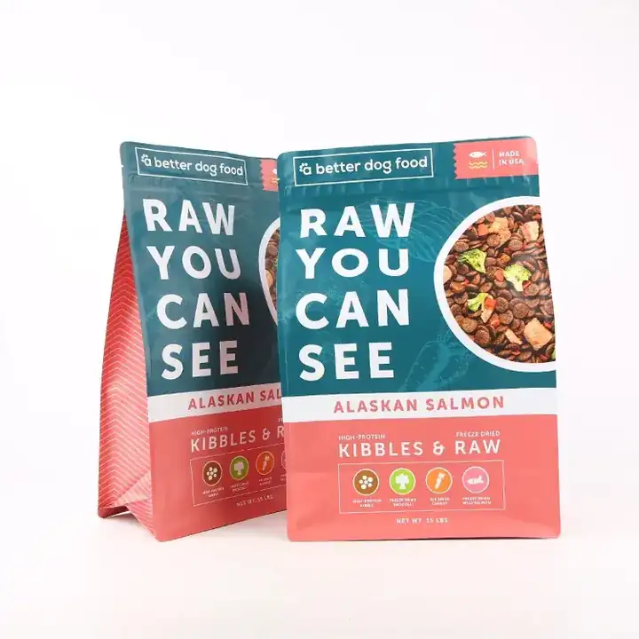 Zipper Flat Bottom Pet Food Bags product packaging photo 10