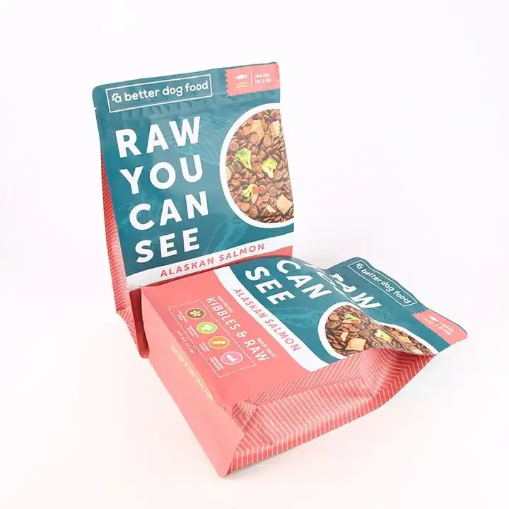 Zipper Flat Bottom Pet Food Bags product packaging photo 11
