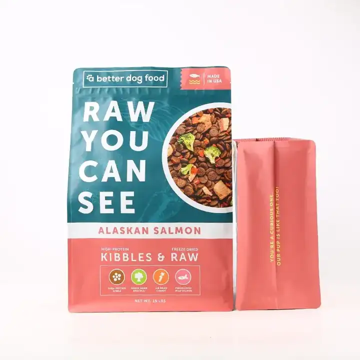Zipper Flat Bottom Pet Food Bags product packaging photo 13