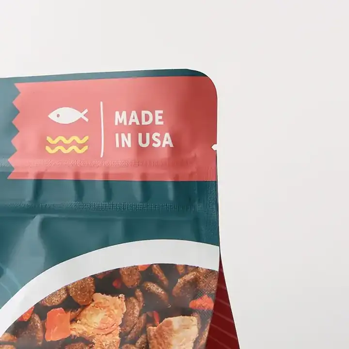 Zipper Flat Bottom Pet Food Bags product packaging photo 15
