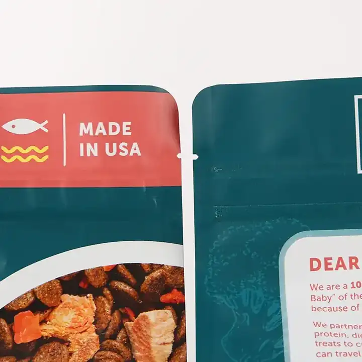 Zipper Flat Bottom Pet Food Bags product packaging photo 19
