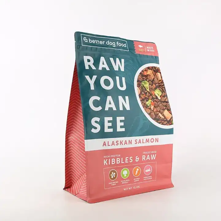 Zipper Flat Bottom Pet Food Bags product packaging photo 22
