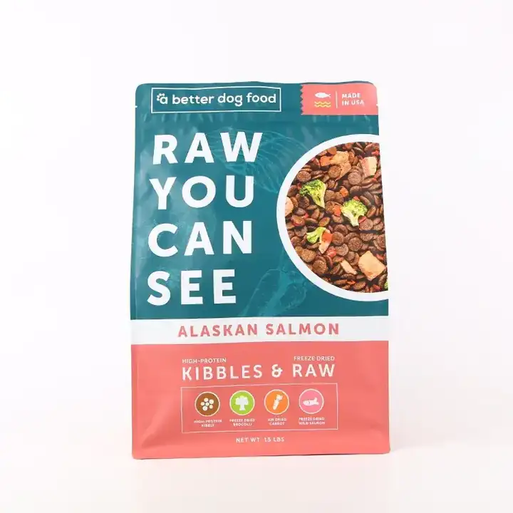 Zipper Flat Bottom Pet Food Bags product packaging photo 23